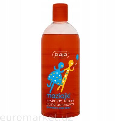 Детский гель для душа и ванны Ziaja с ароматом Bubble gum.
